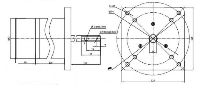 12VDC 48VDC / 230VAC Ekonomiczny silnik BLDC do 4000 obr./min 0