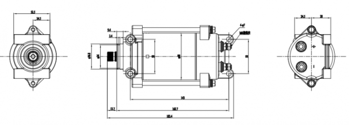12VDC 24VDC 130VDC 162VDC Potężny silnik wspinaczkowy do 10000 obr./min 0