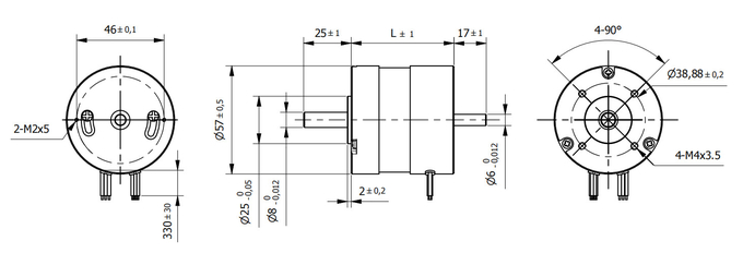 Elektryczny silnik samochodowy BLDC o wysokim momencie obrotowym 6000 obr./min W5795 0