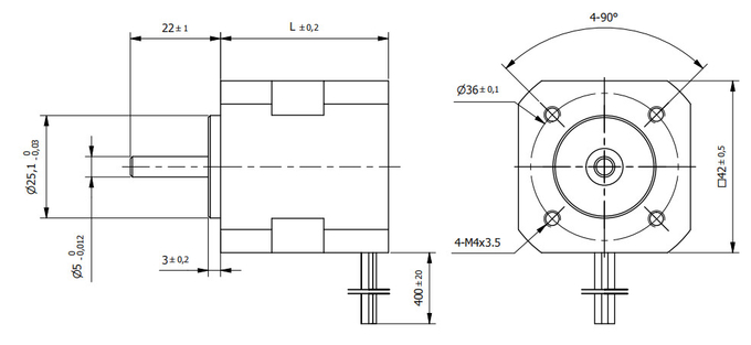 Elektryczny silnik BLDC o wysokim momencie obrotowym 6000 obr./min W4241 0